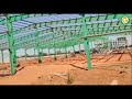 65000 Sq. Ft. PEB Shed under installation in West Africa by Goyum Group - India