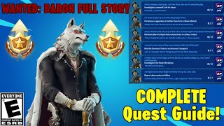 WANTED: BARON Story Quests | COMPLETE GUIDE! EASY How to COMPLETE FAST! ⭐