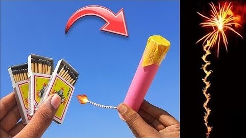 how to make sky shot , matchsticks sky shot making , how to make crackers from matchsticks