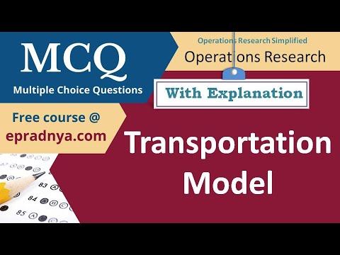 Transportation Model MCQ | Operations Research MCQ | Quantitative Techniques MCQ