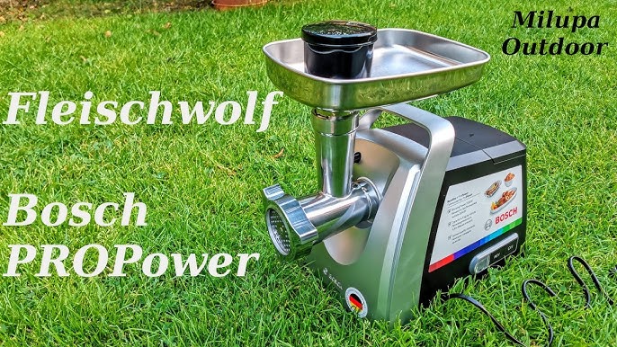 Bosch Smartpower mfw2517w unboxing and first use - YouTube | Fleischwölfe