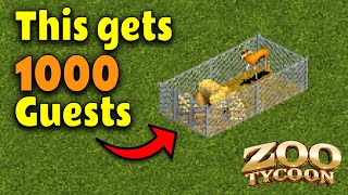 What is the smallest Zoo that can get 1000 Guests?