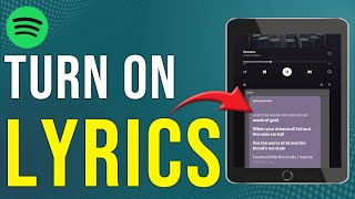 How To Turn On Lyrics On Spotify On Ipad How To Enablesee Lyrics On Spotify On Ipad