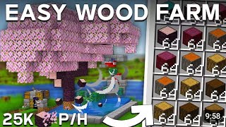 Easiest All Types Tree Farm Minecraft Java 1.21.11 _ 20_000–25_000 Logs_Hour_(1080P_60FPS)