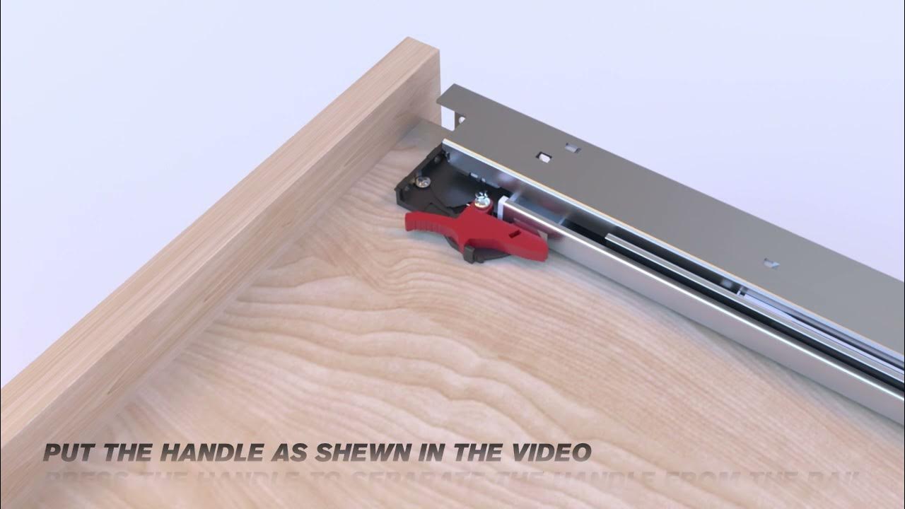 How to install AOLISHENG bottom hidden drawer slides? YouTube