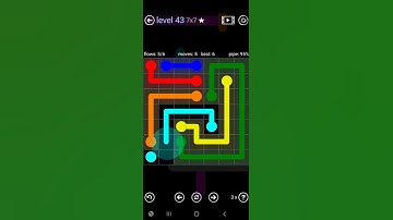 How To Solve Flow Free Rainbow Pack Level 43 7x7 Board Walk Through Solution Walkthrough