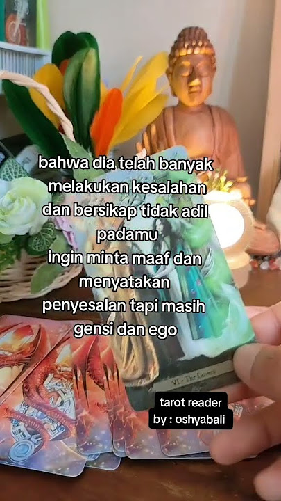 rasa penyesalan yang tidak bisa dia ungkapkan #tarot #generalreading #tarotreading