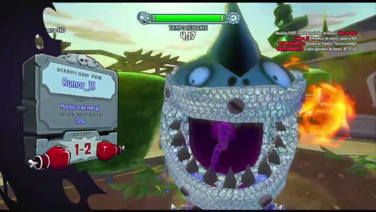 Plants vs Zombies GW Jardines y Cementerios, Coronel De Tanques, 07 Derrotados