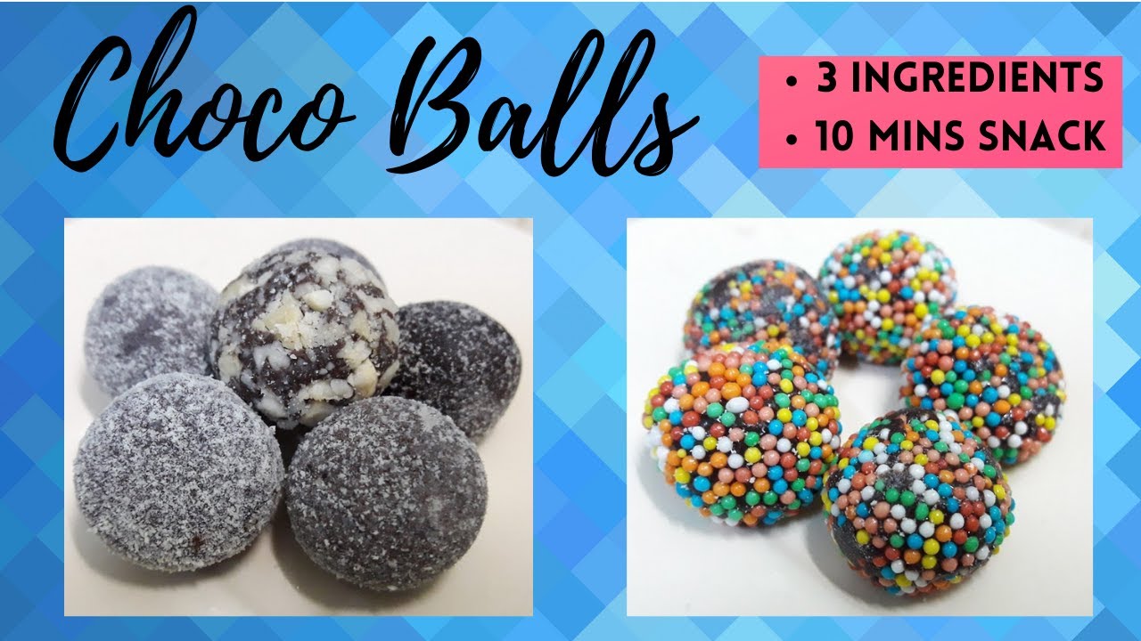 CHOCO BALLS 3 ingredients 10 mins Diwali sweet in Tamil Eng Subtitle Needles & Ladles YouTube
