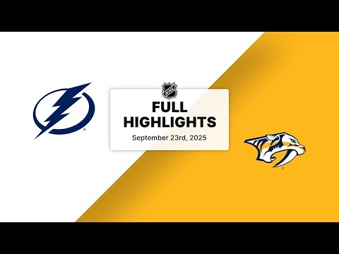 NHL Highlights | Lightning vs. Predators | September 23, 2025