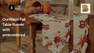 Top 5 Thanksgiving Table Runners on Amazon  Betties reviews