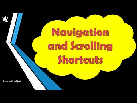 Navigation and Scrolling shortcuts in Visual Studio 2022