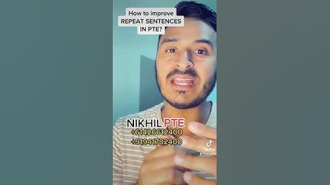 HOW TO IMPROVE REPEAR SENTENCES IN PTE || TIPS AND TRICKS IN 1 MINUTE || PTE BY NIKHIL || #nikhilpte