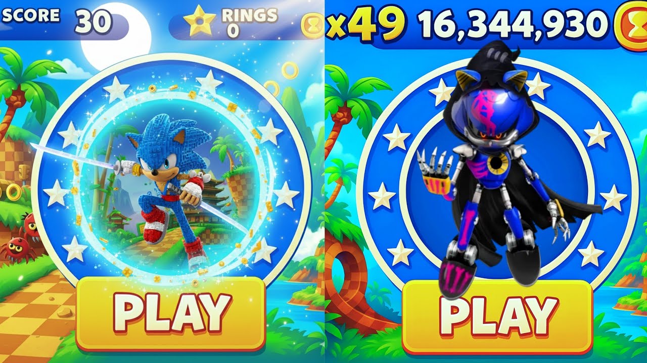 Sonic Dash - Lego Sonic VS Reaper Metal Sonic _ Movie Sonic vs All Bosses Zazz Eggman
