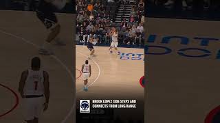 Brook Lopez Side Steps And Drains The Deep Three