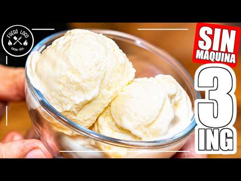 Así se Hace un HELADO de Heladería en Casa | Sin Máquina y con 3 Ingredientes