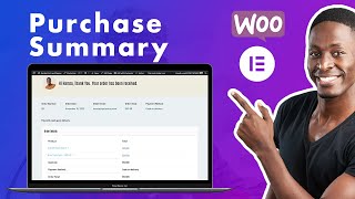 Create A Purchase Summary Page Using Elementor elementor Woocommerce Shop