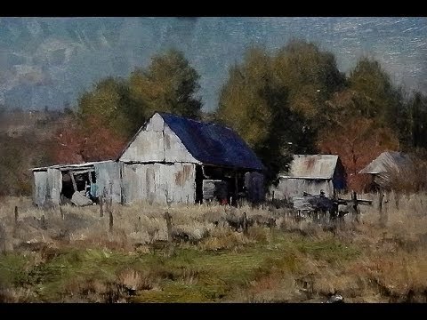 Kasey Sealy landscape painting in oils - YouTube