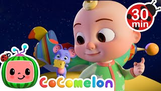 Jj Goes To The Moon 🌕 | Cocomelon Animal Time | 🔤 Moonbug Subtitles 🔤 | Learning Videos