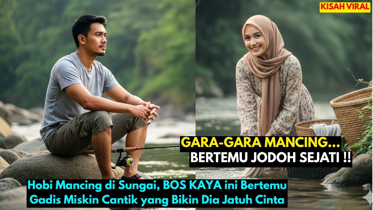 Hobi Mancing di Sungai, BOS KAYA ini Bertemu Gadis Miskin Cantik yang Bikin Dia Jatuh Cinta