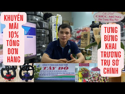 Video KHAI TRƯƠNG TRỤ SỞ CHÍNH, GIẢM GIÁ 10% ĐƠN HÀNG HỆ... - youtube