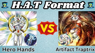 Hero Hands Vs Artifact Traptrix! | HAT Format Replay Review! | Yu-Gi-Oh! April 2014 Banlist