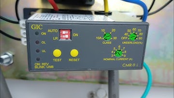 Rơ le Bảo Vệ Động Cơ GIC 17A122CBO Quá Tải - Non Tải - Đảo Pha - Mất Pha - Mất Cân Bằng Pha