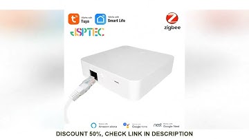 JSPTEC Tuya Multi-mode WiFi ZigBee 3.0 Bluetooth Mesh Gateway Hub Bridge Wireless and Wired Smart Li