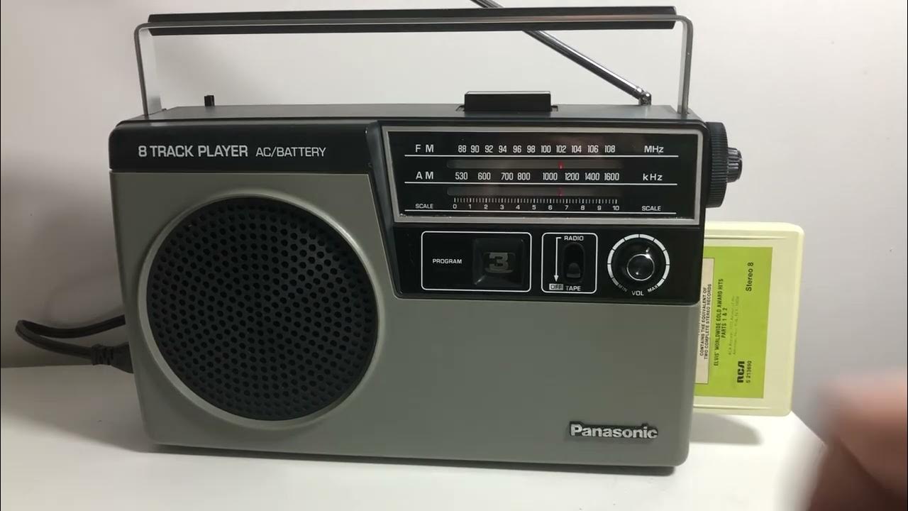 Panasonic Portable 8 Track Player & Radio RQ832S YouTube