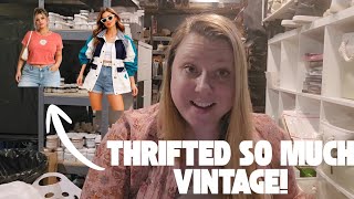 So MUCH VINTAGE Clothes at Value Village Thrift! Haul for Reselling