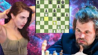 2848 Elo chess game | Alexandra Botez vs Magnus Carlsen