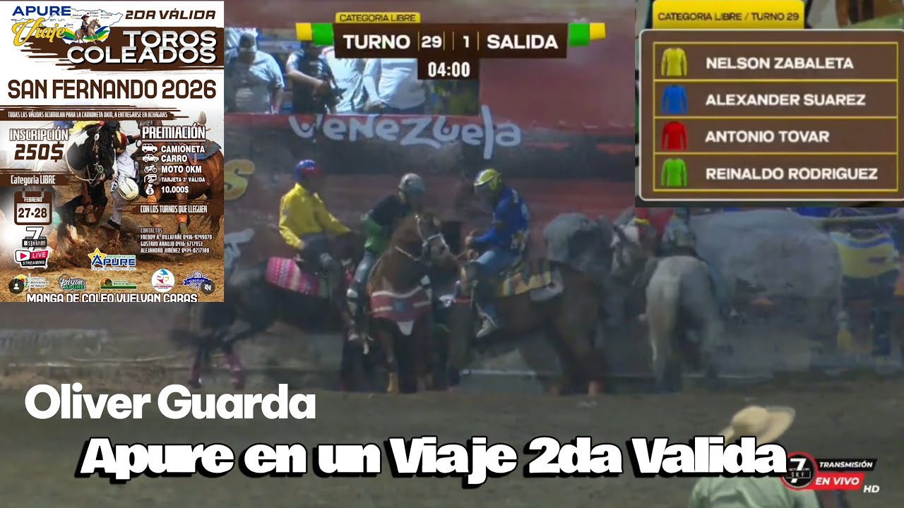 Apure en un Viaje, en la Voz de Oliver Guarda, Turno 29 Salida 1