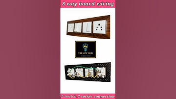 2 switch 2 socket connection / 8 way Switch board wiring #boardwiring #electricalboardwiring