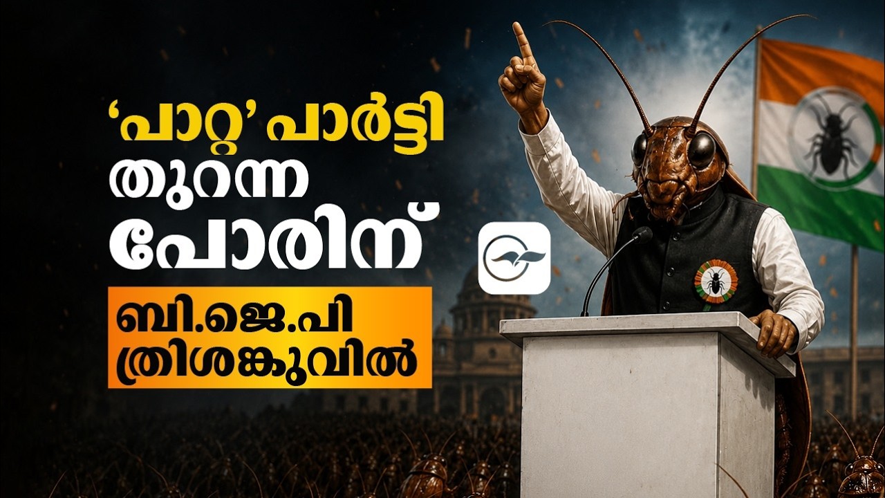 ‘പാറ്റ’ പാർട്ടി തുറന്ന പോരിന്; ബി.ജെ.പി ത്രിശങ്കുവിൽ | cockroach party ...