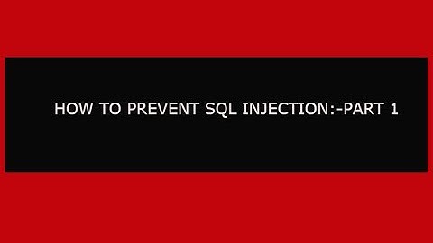 How to prevent SQL Injection in PHP:- PART 1