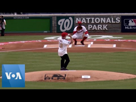 Dr. Anthony Fauci Throws First Pitch at Opening Day