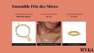 Ensemble Fête des Mères -Collier Éternel Gravé Plaqué Or - 3 Bijoux Ensemble Fête des Mères -Collier Éternel Gravé Plaqué Or - 3 Bijoux