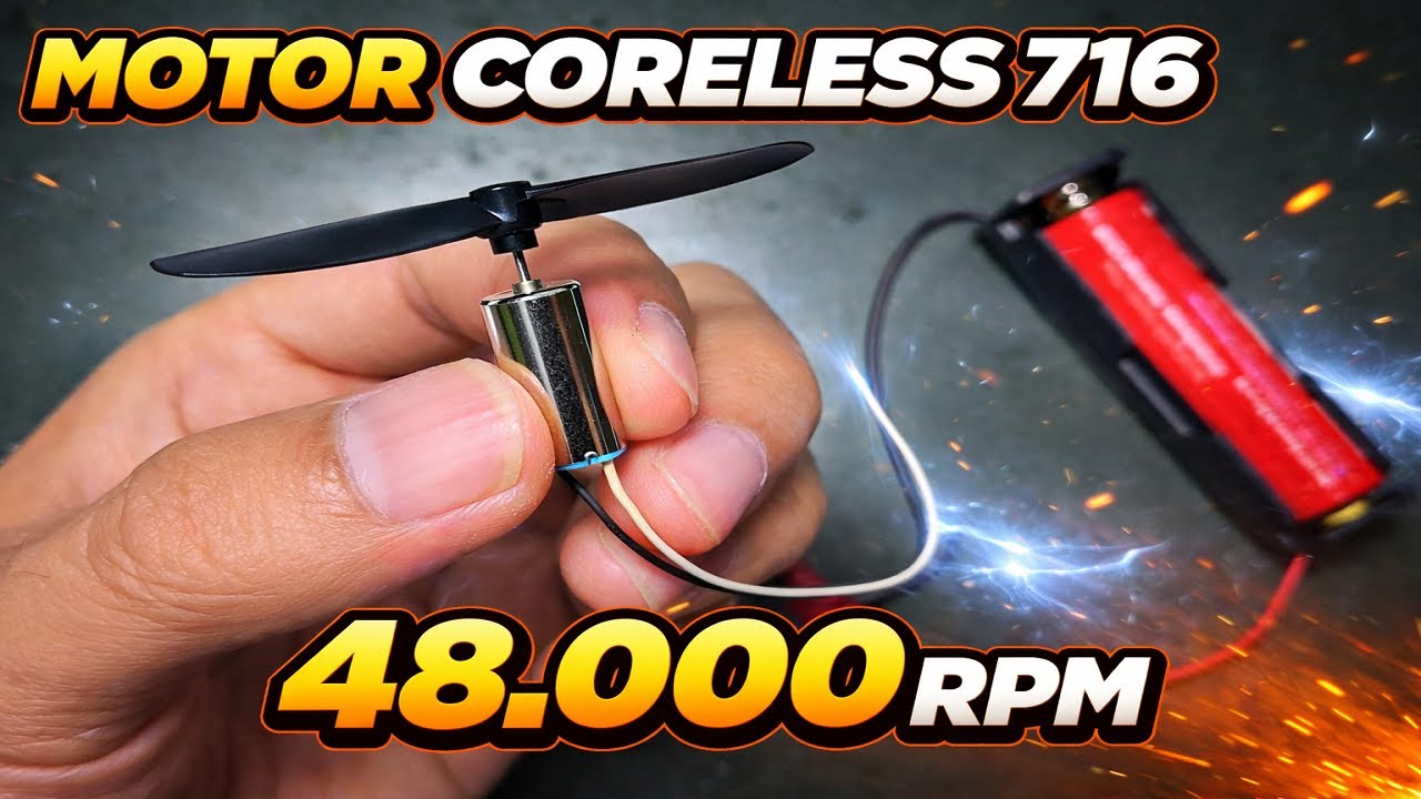 Review & Tes Motor Coreless 716 48.000 RPM | Cocok Mini Drone & DIY