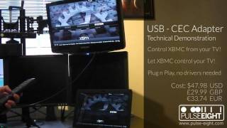 Control your TV from Kodi, or vice versa! USB - CEC Adapter