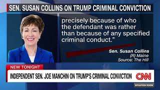 Sen Manchin reacts to Trumps criminal conviction