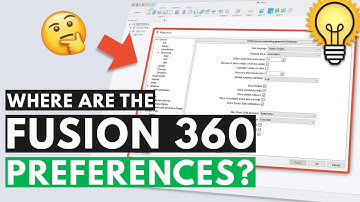 Where Are The Fusion 360 Preferences?