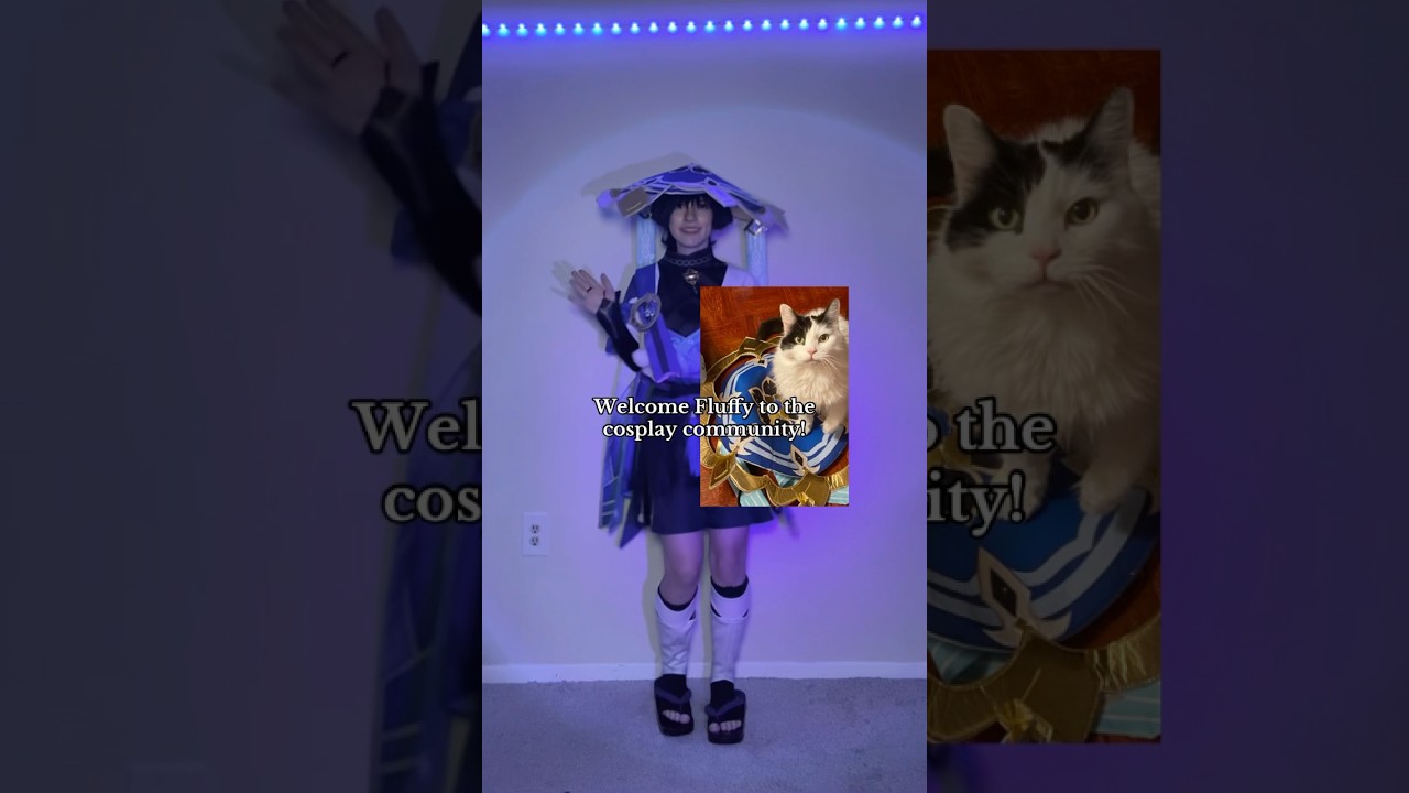 Us matching cosplays 🫶 she’s literally Wanderer meow 🐾 #cosplay #cosplayer #genshin #wanderer