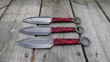 Kershaw Ion Throwing Knives 1747BWRX - video demo