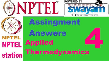 Applied Thermodynamics || week 4 assignment 4 answers || Nptel