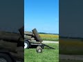 pulling wood off my trailer