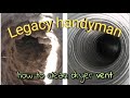 Dryer vent cleaning DIY .