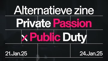 (NL) Alternatieve zine bij Private Passion x Public Duty