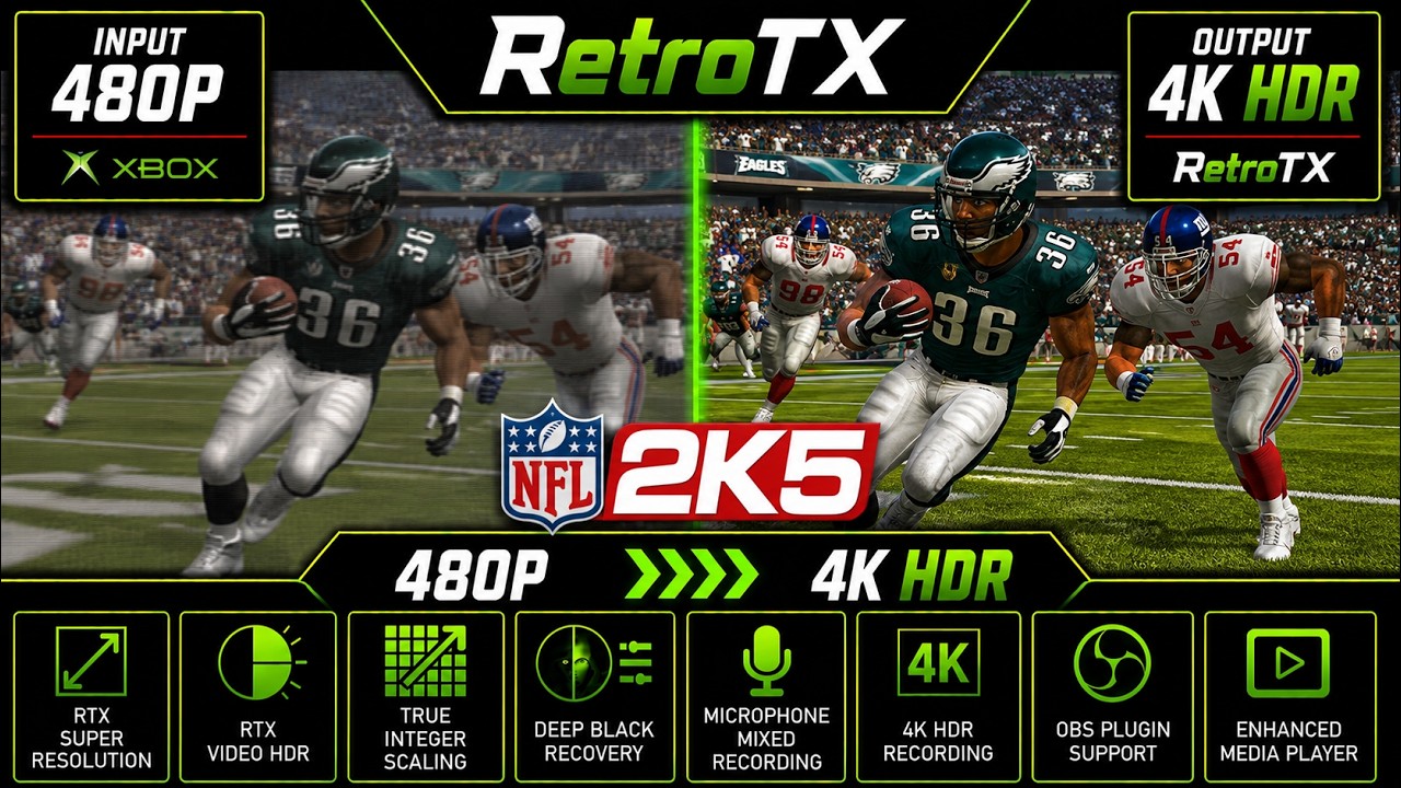 ESPN NFL 2K5 RetroTX YouTube thumbnail
