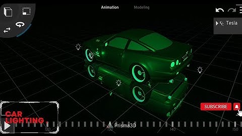 How to make car lighting in prisma3d | Tutorial #3d #prisma3d #vfx #editing #animation #flipaclip