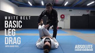 Kids BJJ White Belt - Basic Leg Drag Pass